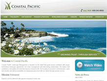 Tablet Screenshot of coastalpacificlandscape.com